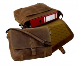 Messengerbag / OLD-SCHOOL - (25)-vintage-brown