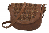 Saddel Bag Laser Cut washed cognac